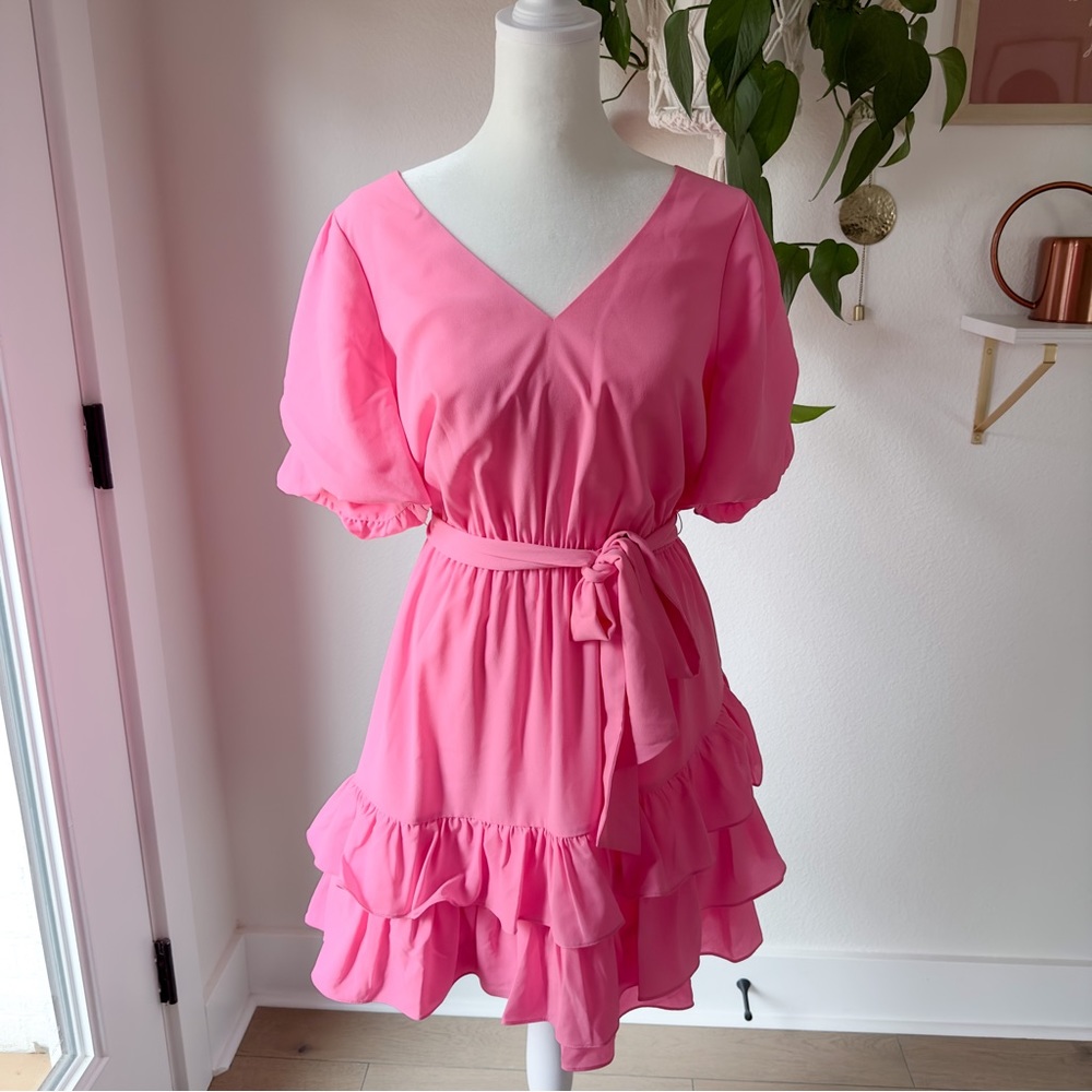 Lilly Pulitzer Martha stretch dress in Prosecco Pink, size 6